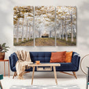 Forest Grove Wall Art | Serene Pathway Canvas Print | Ready