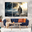 Jesus Walking Water Wall Art – Inspirational Christian by MyGreatCanvas | Canvas Wall Art Prints | Photo Prints & Wall Decor