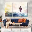 Watercolor Jesus Walking on Water Canvas Print, Christian by MyGreatCanvas | Canvas Wall Art Prints | Photo Prints & Wall Decor