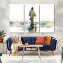 Abstract Jesus Wall Art Canvas Print, Christian Wall Art,
