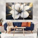 White Flower Wall Art Canvas Print | Ready to Hang |