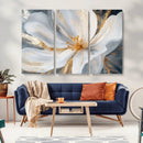 White and Gold Floral Canvas Wall Art - Framed and Ready to by MyGreatCanvas | Canvas Wall Art Prints | Photo Prints & Wall Decor