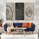 Minimalist Tree Rings Wall Art | Modern Abstract Canvas