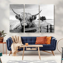 Scottish Highland Cow Wall Art | Rustic Farmhouse Décor |