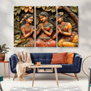 Indian Woman Statue Wall Art Canvas Print