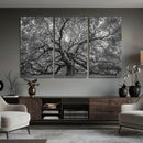 Majestic Angel Oak Tree Black and White Canvas Print – Multi by MyGreatCanvas | Canvas Wall Art Prints | Photo Prints & Wall Decor