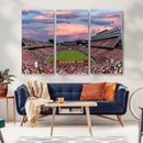 Carter-Finley Stadium Art Sunset Game Triple Canvas Wall Art by MyGreatCanvas | Canvas Wall Art Prints | Photo Prints & Wall Decor