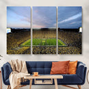 Michigan Stadium Wall Art Canvas Print, Vibrant Game Day by MyGreatCanvas | Canvas Wall Art Prints | Photo Prints & Wall Decor