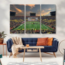 University of Michigan Wolverines Print Canvas, Football