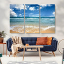 Sea View From the Beach Canvas Print