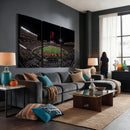 Framed Texas Tech Red Raiders Stadium Canvas, Texas Tech Red