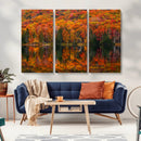 Fall Foliage Wall Art - Autumn Reflection Canvas Print,
