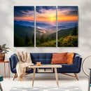 Majestic Mountain Sunrise Print | Landscape Wall Art |