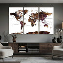 World Map Canvas Print – Detailed Map of the World Wall Art by MyGreatCanvas | Canvas Wall Art Prints | Photo Prints & Wall Decor