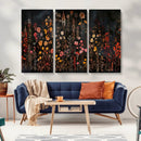 Large Floral Painting Print Illustration Flowers Canvas Wall by MyGreatCanvas | Canvas Wall Art Prints | Photo Prints & Wall Decor