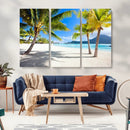 Blue Beach and Sea Wall Art Canvas Print by MyGreatCanvas | Canvas Wall Art Prints | Photo Prints & Wall Decor