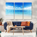 Beach Scene Canvas Wall Art Print – Tranquil Ocean Horizon by MyGreatCanvas | Canvas Wall Art Prints | Photo Prints & Wall Decor