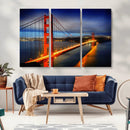 Large Wall Art San Francisco Canvas Print - Wonderful Golden