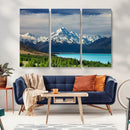 Mount Cook and Lake Pukaki Canvas Wall Art Print – Majestic by MyGreatCanvas | Canvas Wall Art Prints | Photo Prints & Wall Decor