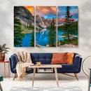 Canadian Rockies Moraine Lake Wall Art Canvas Print, Pine