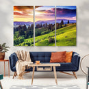 Green Hills and Sunset Wall Art Print - Scenic Landscape by MyGreatCanvas | Canvas Wall Art Prints | Photo Prints & Wall Decor