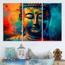 Colorful Buddha Wall Art – Framed Abstract Portrait Canvas by MyGreatCanvas | Canvas Wall Art Prints | Photo Prints & Wall Decor