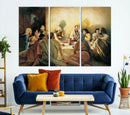 Last Supper Wall Art – Framed Jesus Painting Modern Biblical by MyGreatCanvas | Canvas Wall Art Prints | Photo Prints & Wall Decor