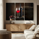Red Wine and Bottle Canvas Print