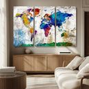 World Map Canvas Print – Framed Travel Map Wall Art for by MyGreatCanvas | Canvas Wall Art Prints | Photo Prints & Wall Decor