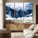 Abstract Blue Mountain Canvas Wall Art – Modern Triptych by MyGreatCanvas | Canvas Wall Art Prints | Photo Prints & Wall Decor