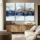 Abstract Mountain Range Art Canvas Print | 3 Panel by MyGreatCanvas | Canvas Wall Art Prints | Photo Prints & Wall Decor