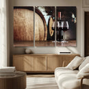 Wine and Barrel Wall Art Canvas Print by MyGreatCanvas | Canvas Wall Art Prints | Photo Prints & Wall Decor