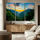 Green Forest Wall Art Canvas Print