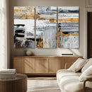 Abstract Painting Canvas Wall Art Print Paint Drip Art Brush