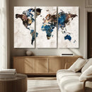 World Map Canvas Print – Framed Travel Map Wall Art for by MyGreatCanvas | Canvas Wall Art Prints | Photo Prints & Wall Decor