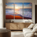 Tropical Ocean Sunset Wall Art Canvas Print, Golden Beach by MyGreatCanvas | Canvas Wall Art Prints | Photo Prints & Wall Decor