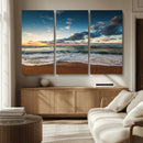 Ocean Beach Wall Art Canvas Print Sunset Artwork Print