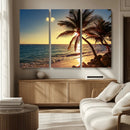 Sunset Palm Trees Wall Art Canvas Print by MyGreatCanvas | Canvas Wall Art Prints | Photo Prints & Wall Decor