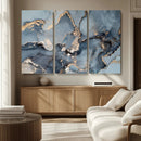 Multipanel Marble Fluid Effect Wall Art Abstract Canvas Wall