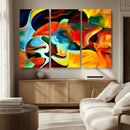 Human Love Figures Abstract Wall Art Canvas Print by MyGreatCanvas | Canvas Wall Art Prints | Photo Prints & Wall Decor