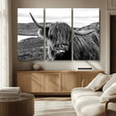 Longhorn Steer Canvas Print Wall Art, Highland Cow Canvas by MyGreatCanvas | Canvas Wall Art Prints | Photo Prints & Wall Decor