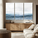 Blue Ocean Abstract Artwork Wall Art Canvas Print