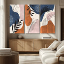 Boho Wall Art Canvas Print Set Mid-Century Prints Bohemian