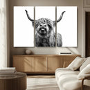 Fanny Scottish Highland Cow Cattle Art Print Farmhouse Wall by MyGreatCanvas | Canvas Wall Art Prints | Photo Prints & Wall Decor