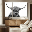 Scottish Highland Cow Cattle Art Print Wall Art Canvas Print by MyGreatCanvas | Canvas Wall Art Prints | Photo Prints & Wall Decor