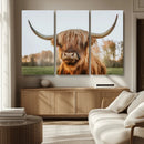 Highland Cow Animal Scottish Cattle Art Print Farmhouse Wall