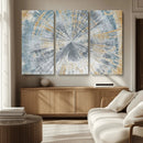 Radiant Abstract Wood Rings Canvas Art – Modern Triptych by MyGreatCanvas | Canvas Wall Art Prints | Photo Prints & Wall Decor