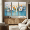 Abstract Flower Wall Art Canvas Print
