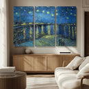 Vincent van Gogh Starry Night over the Rhone Abstract Wall