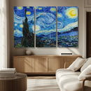 Vincent Van Gogh The Starry Night Abstract Wall Art Canvas